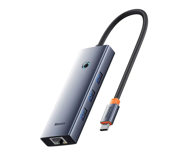 Baseus UltraJoy Series Lite 4-Port (USB-C - 3x USB 3.0,RJ45,USB-C, - 1310893 - zdjęcie 3